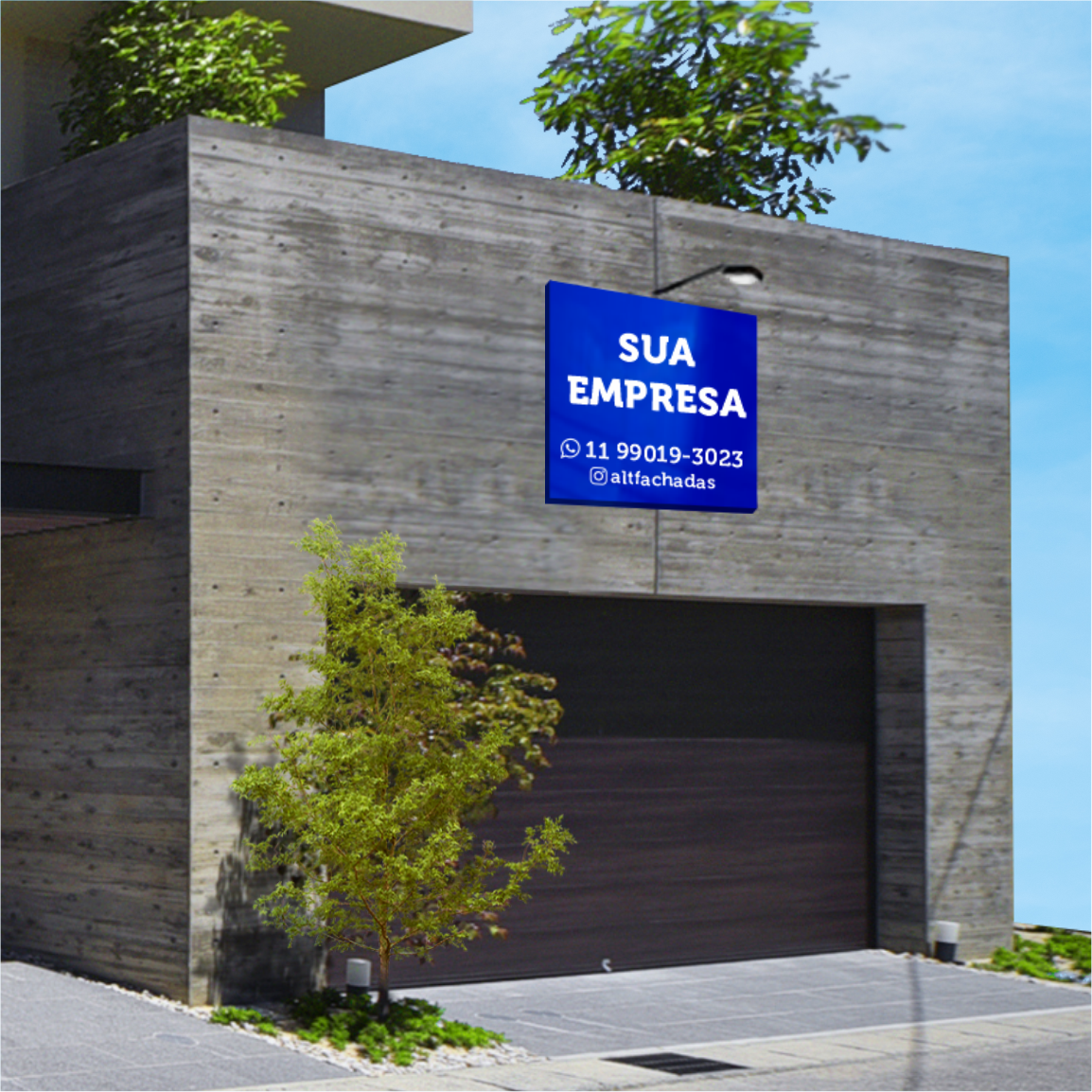 Painel em ACM com Personalização em Adesivo - Tam.: 1x1m