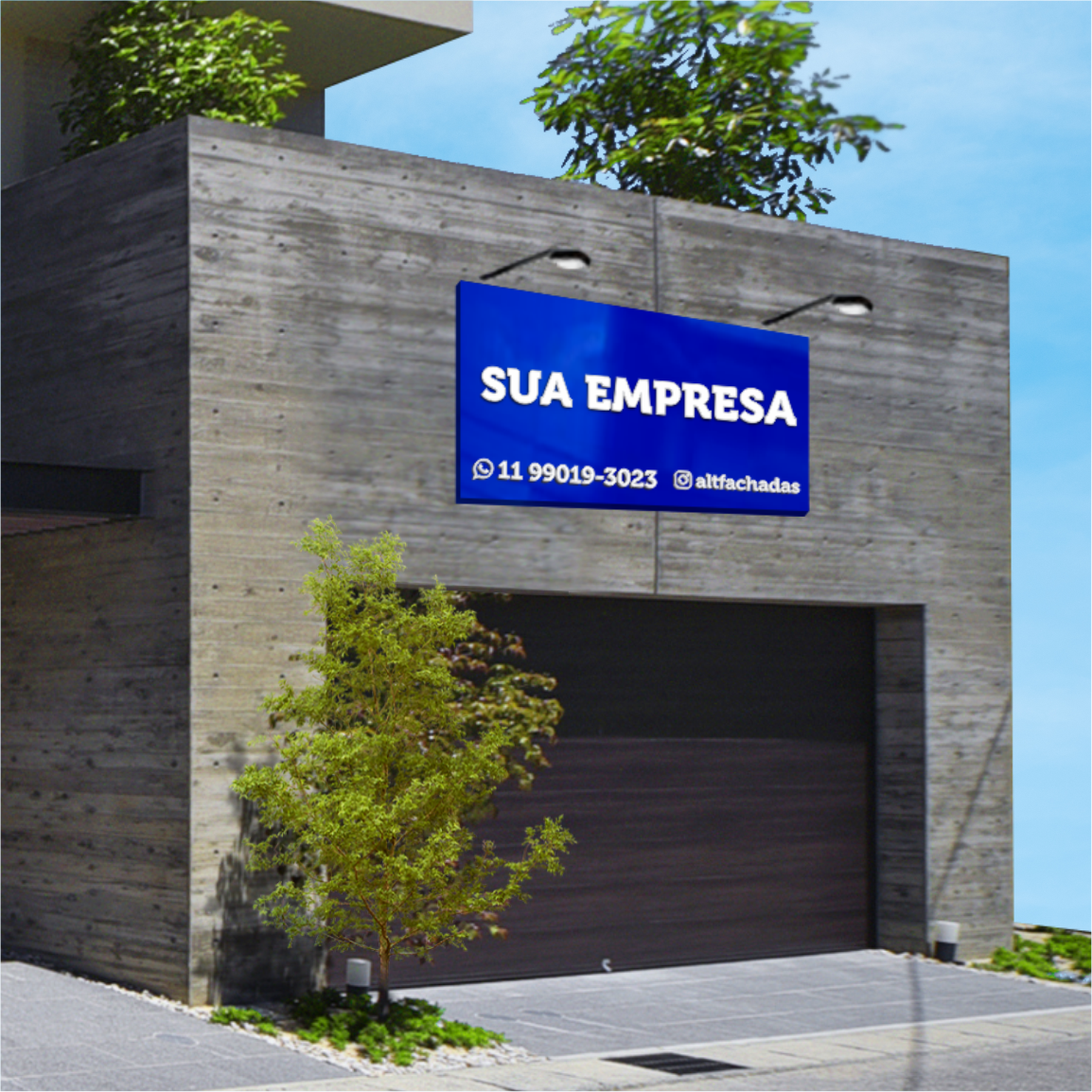 Painel em ACM com Personalização em PVC Expandido – Tam.: 2,5x1m